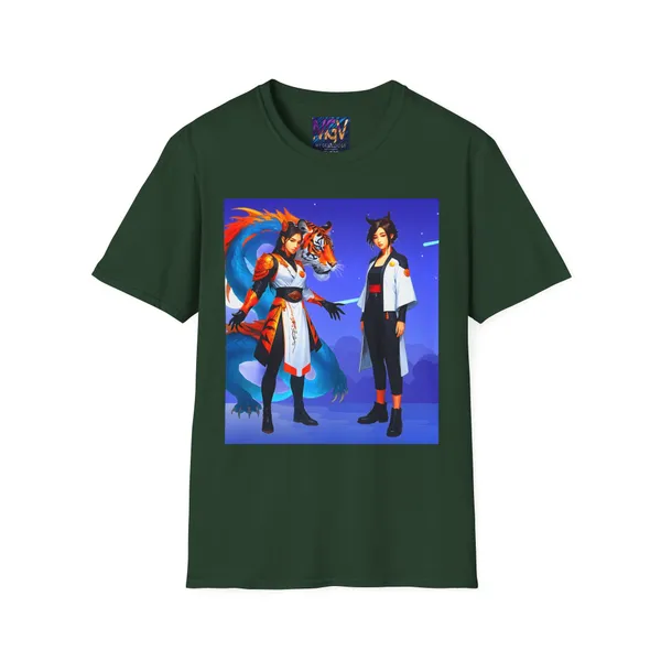 Fantasy_Adventure_Colorful_Tee_Anime_Cosplay_T_Shirt_Forest_Green